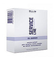Оllin Service Line Oil-barrier -  Масло-барьер для защиты кожи головы во время окрашивания, 12*2мл